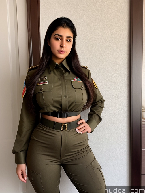 araffe woman in military uniform posing for a picture
