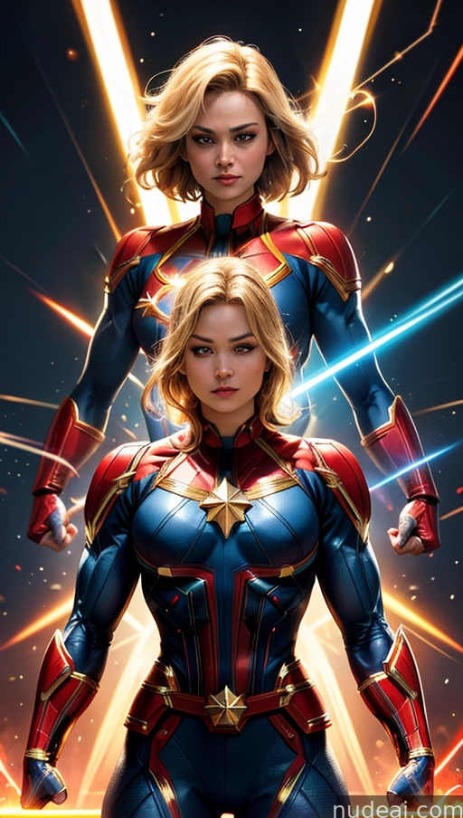 captain marvel and the wasp woman