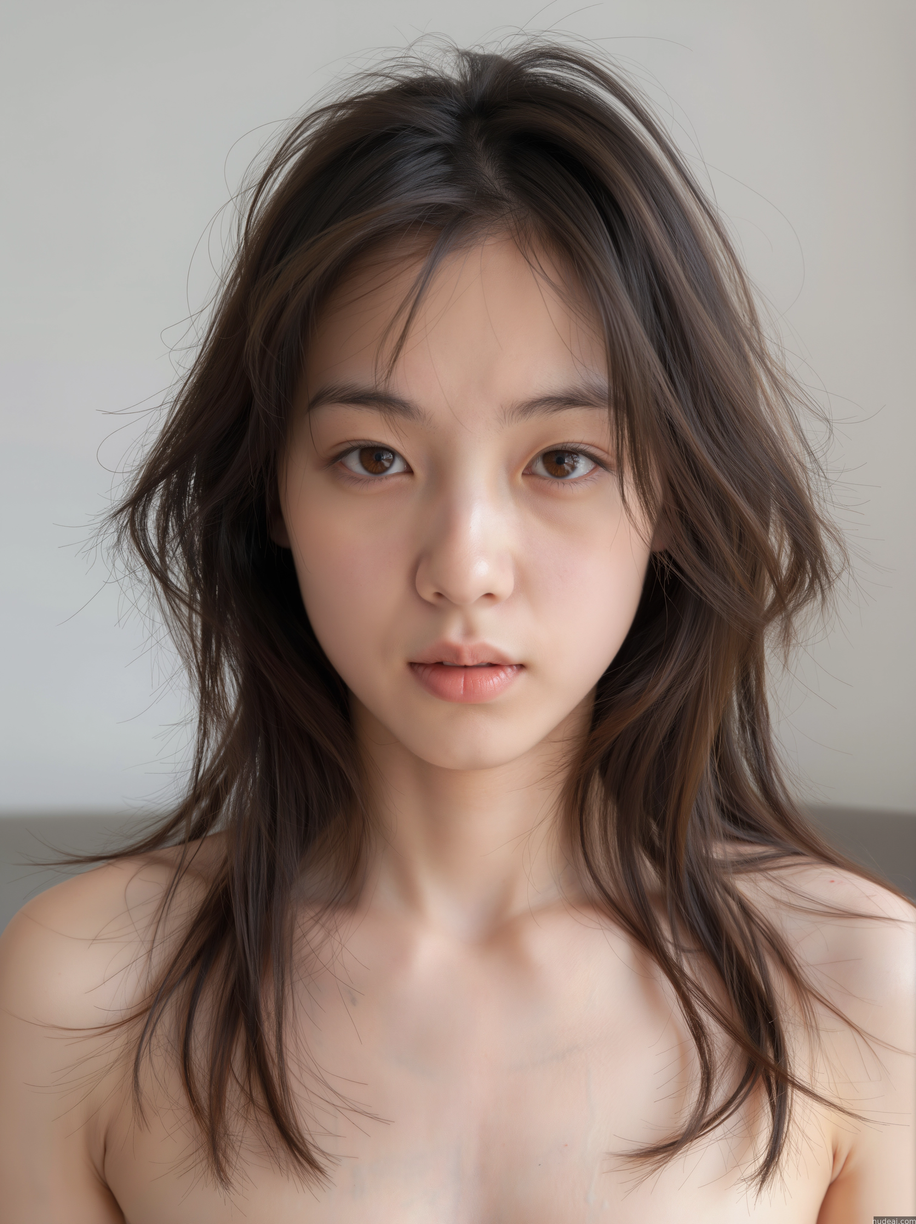 arafed asian woman with a very large breast posing for a picture