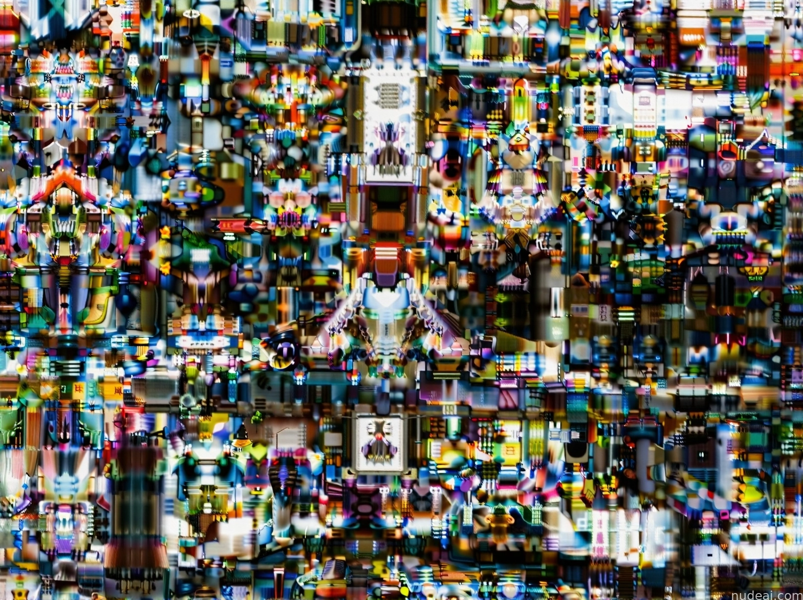 a close up of a television screen with a lot of different colors
