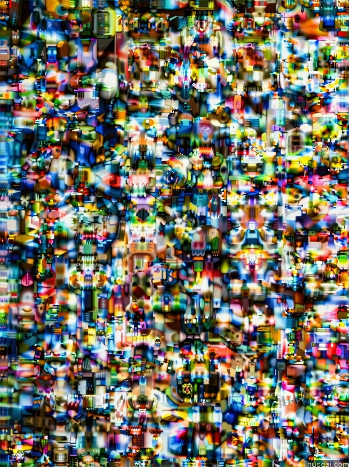 a close up of a television screen with a lot of small pixels