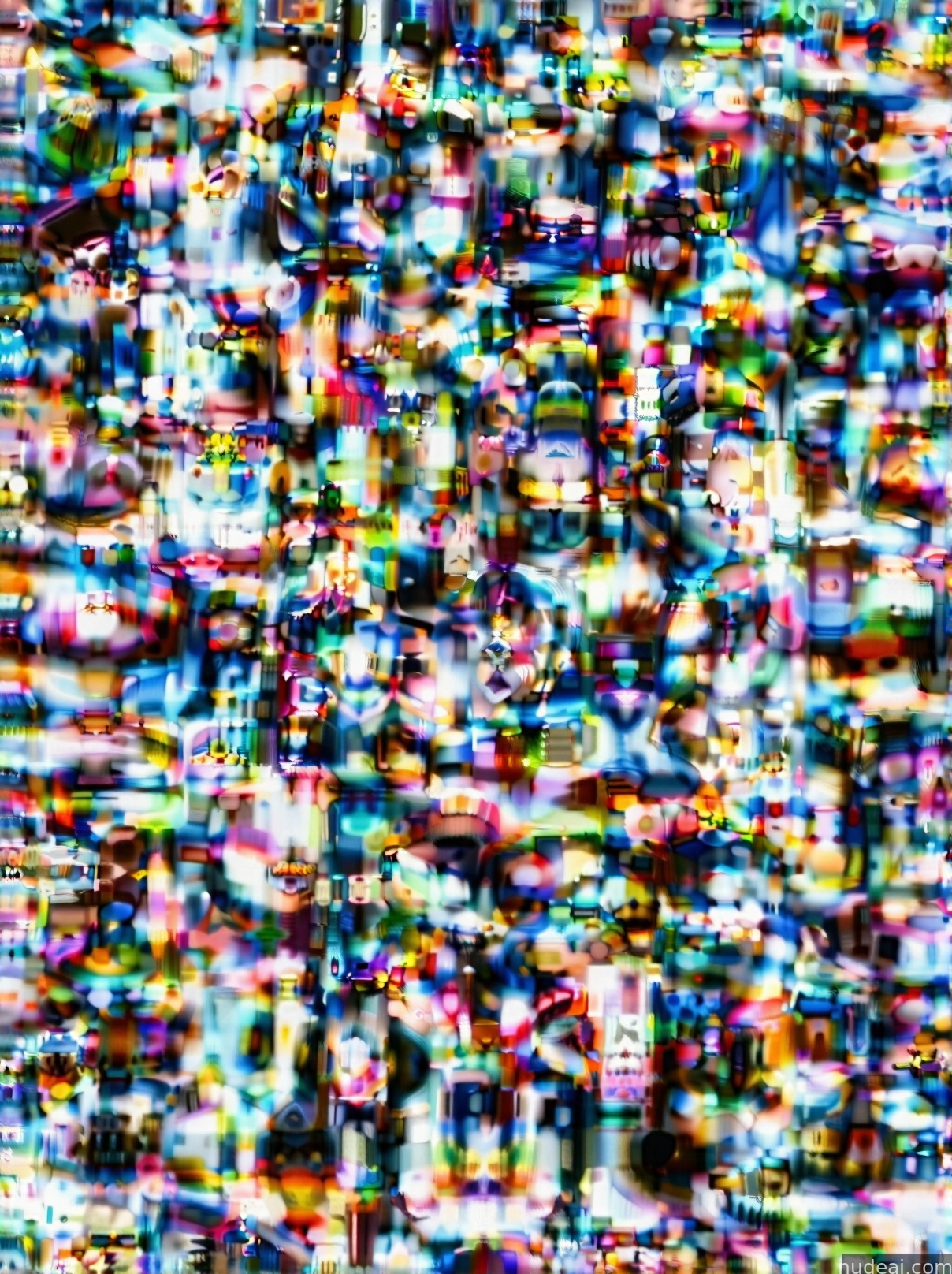 a close up of a television screen with a lot of different colors