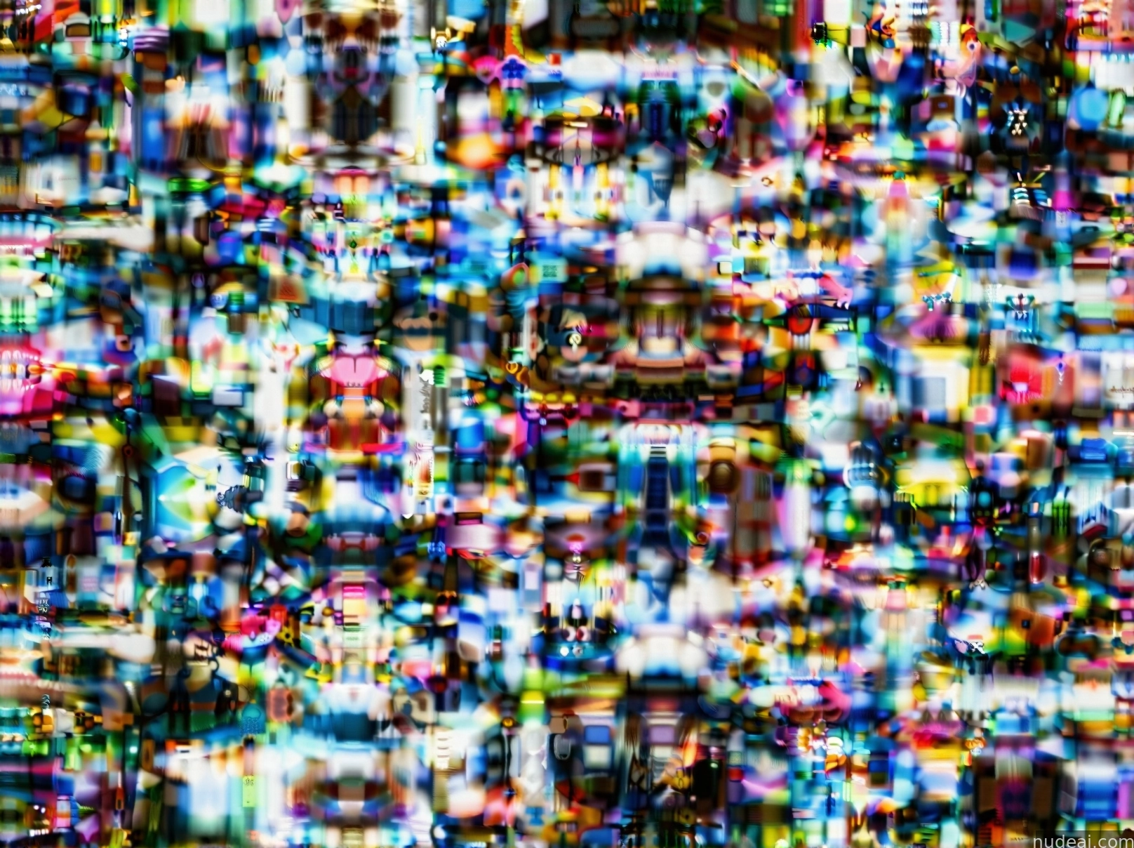 a close up of a television screen with a lot of different colors