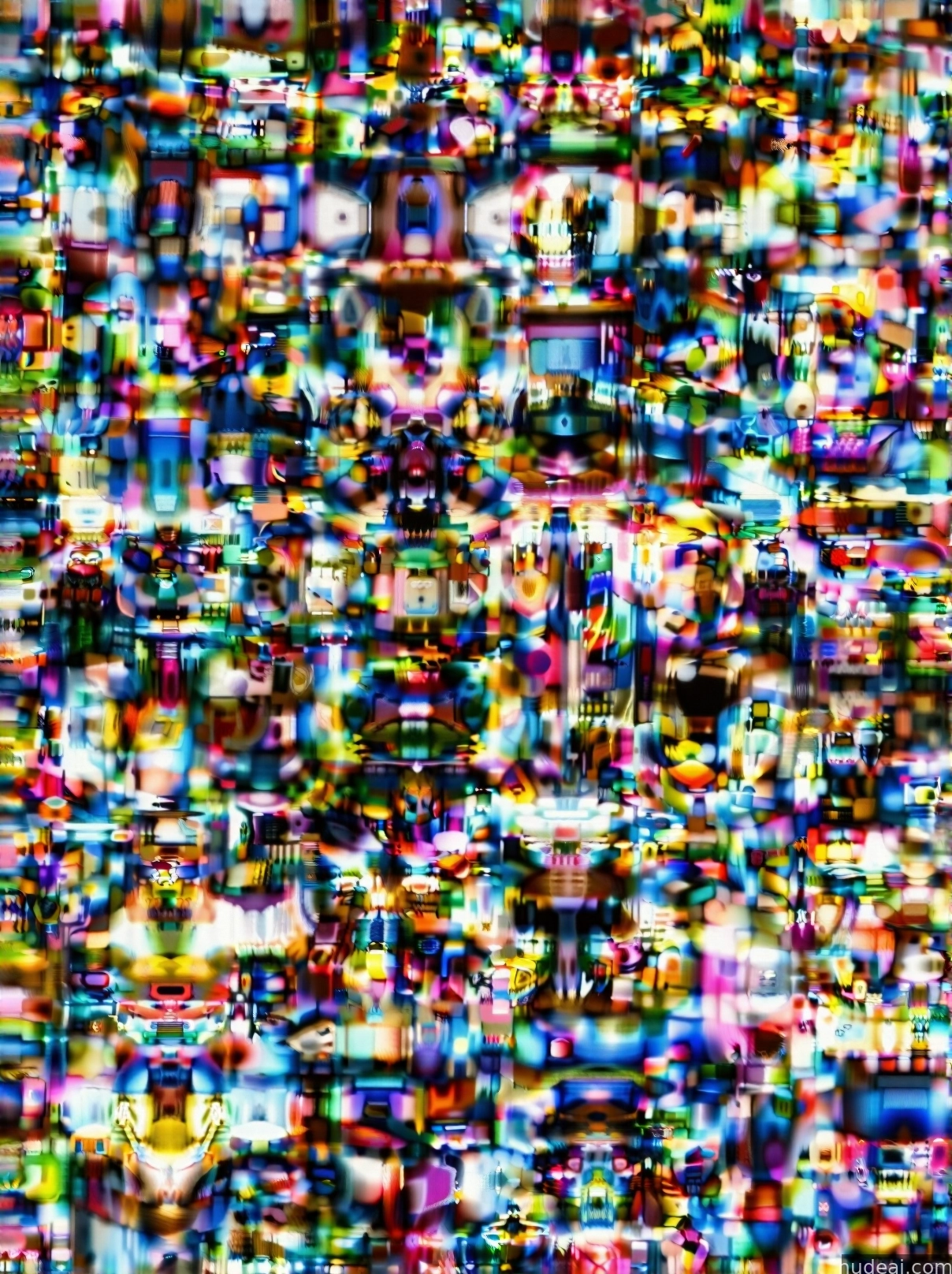 a close up of a television screen with a lot of small pixels