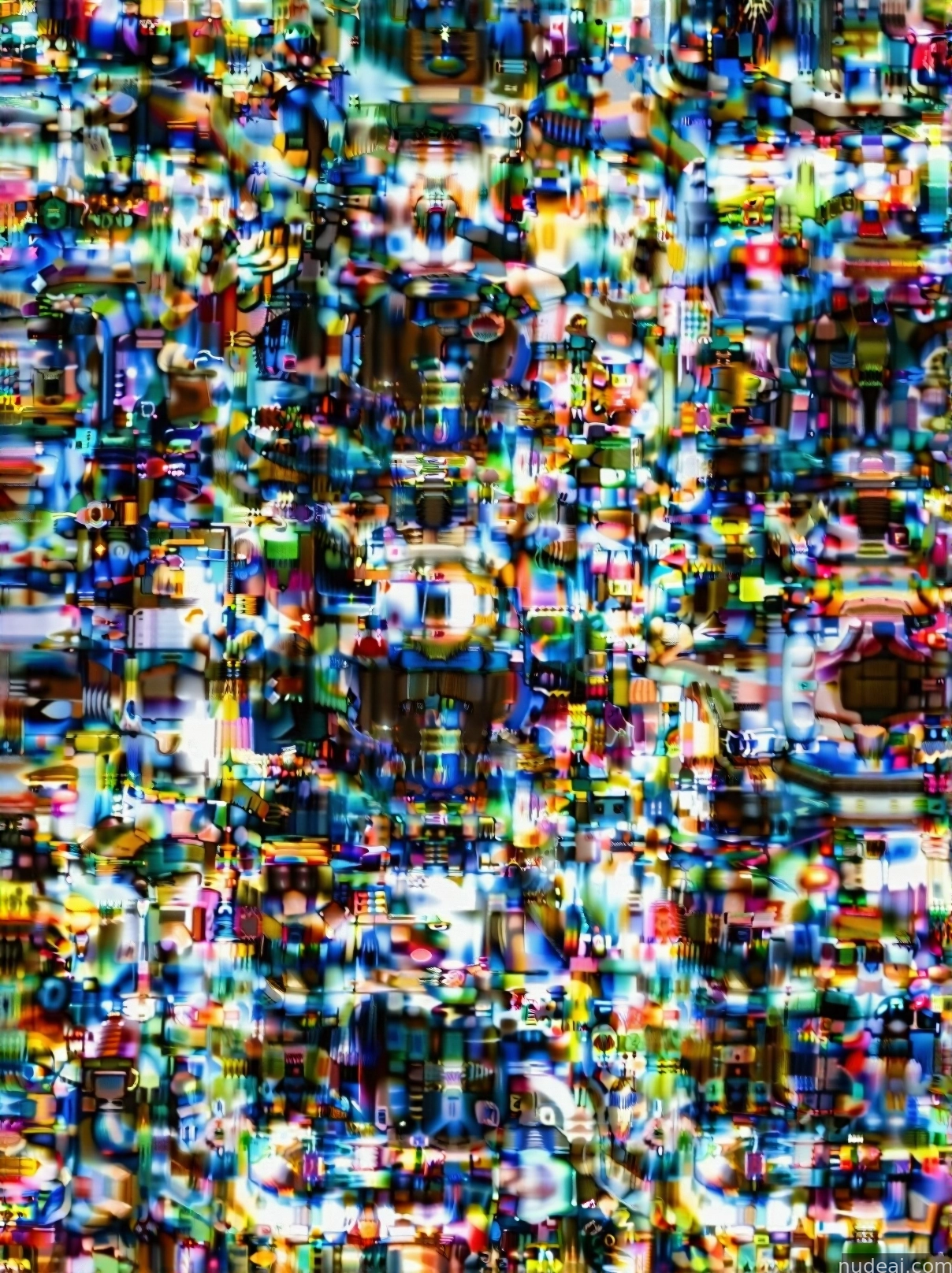 a close up of a television screen with a lot of small pixels