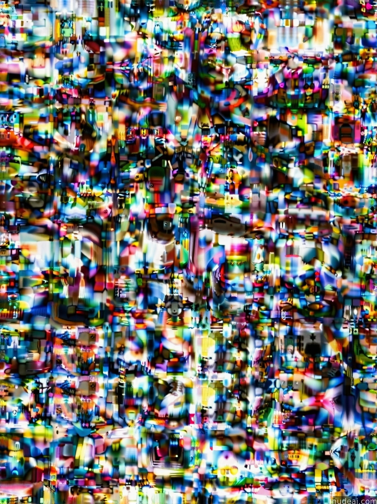 a close up of a television screen with a lot of small pixels