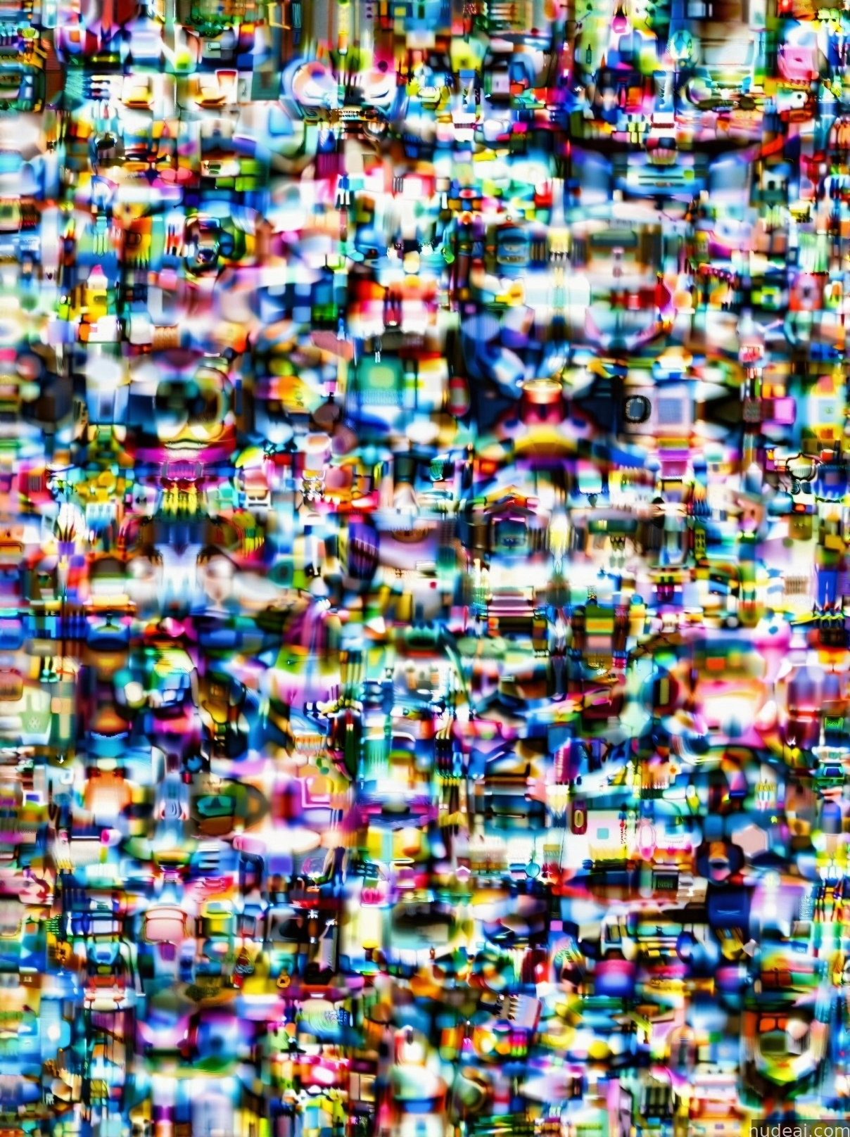 a close up of a television screen with a lot of small pixels
