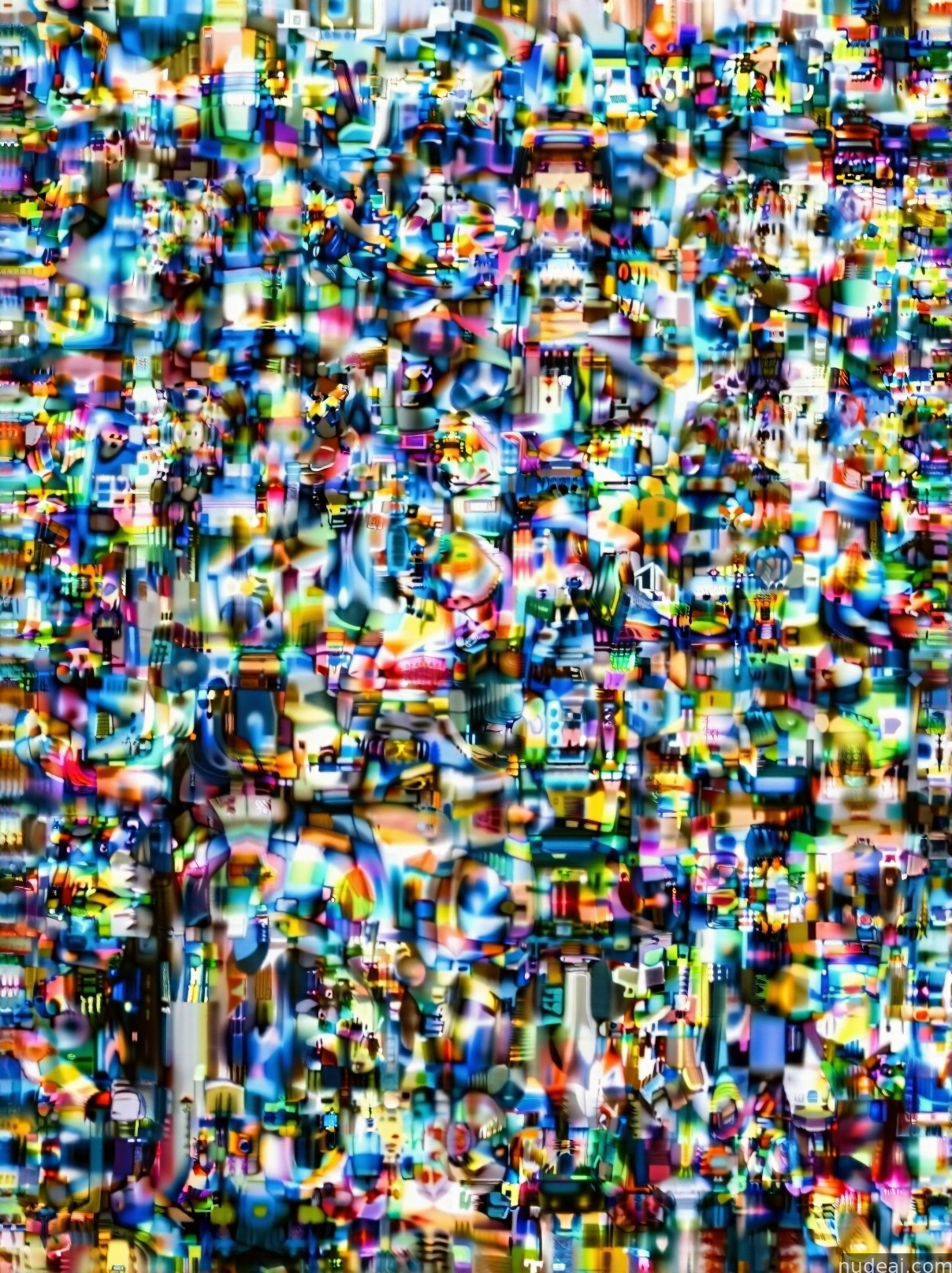 a close up of a television screen with a lot of people watching it