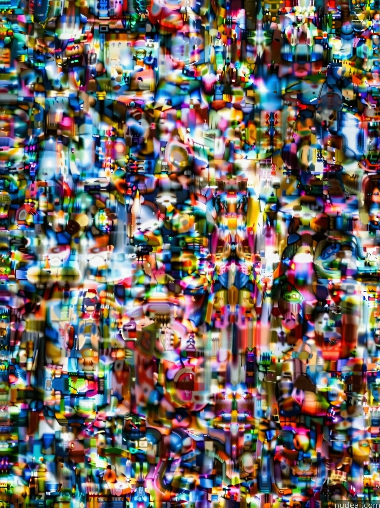 a close up of a television screen with a lot of different colors