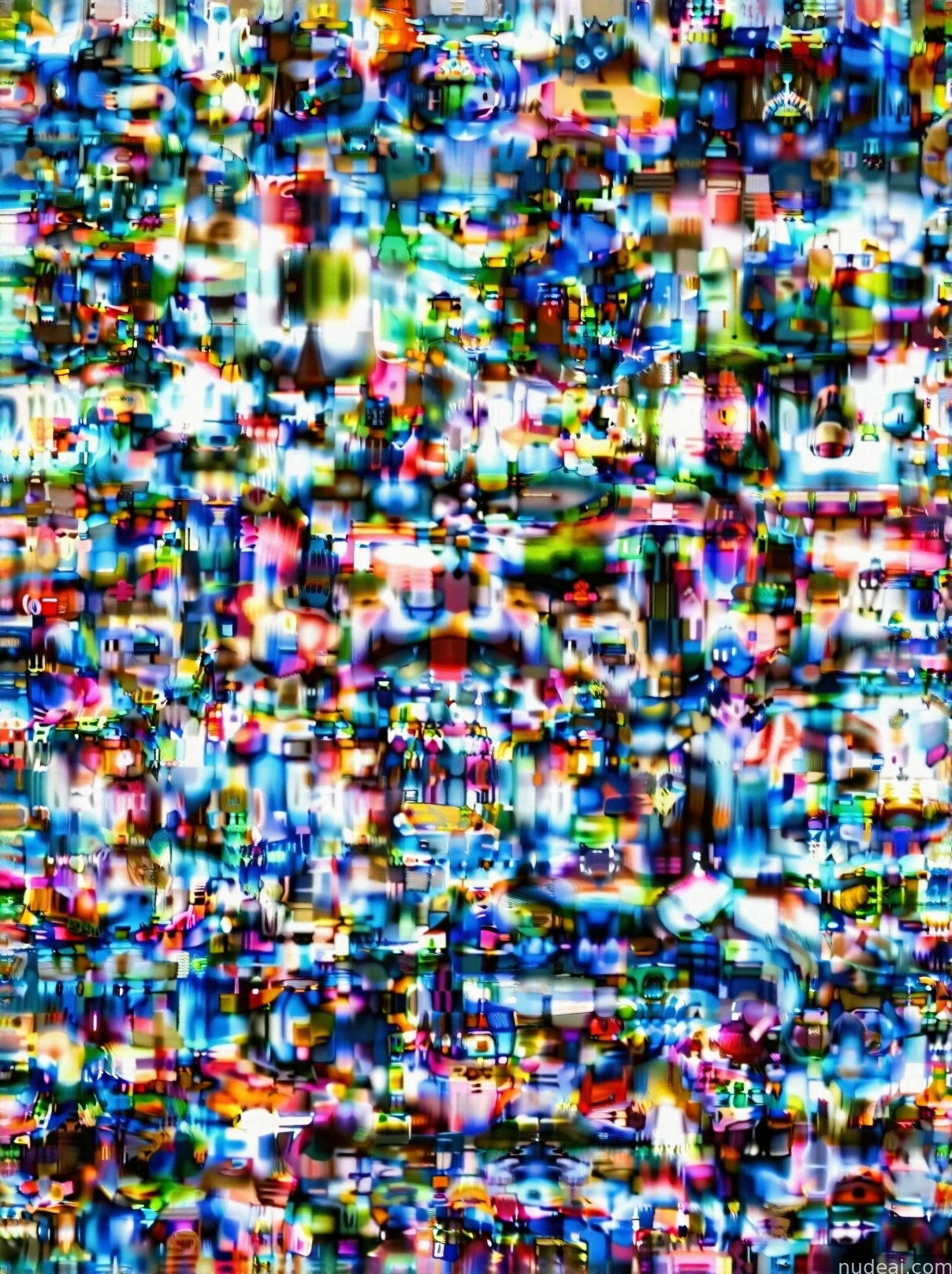 a close up of a television screen with a lot of small pixels