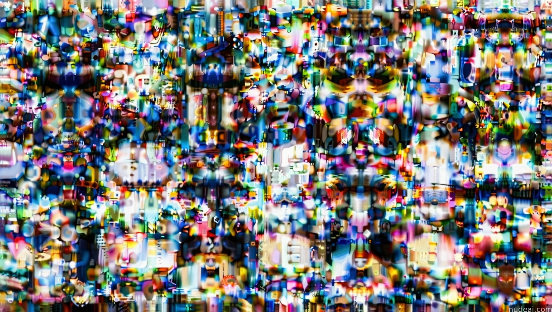a close up of a television screen with a lot of people