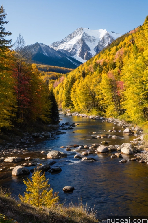 mountains in the distance with a river running through it