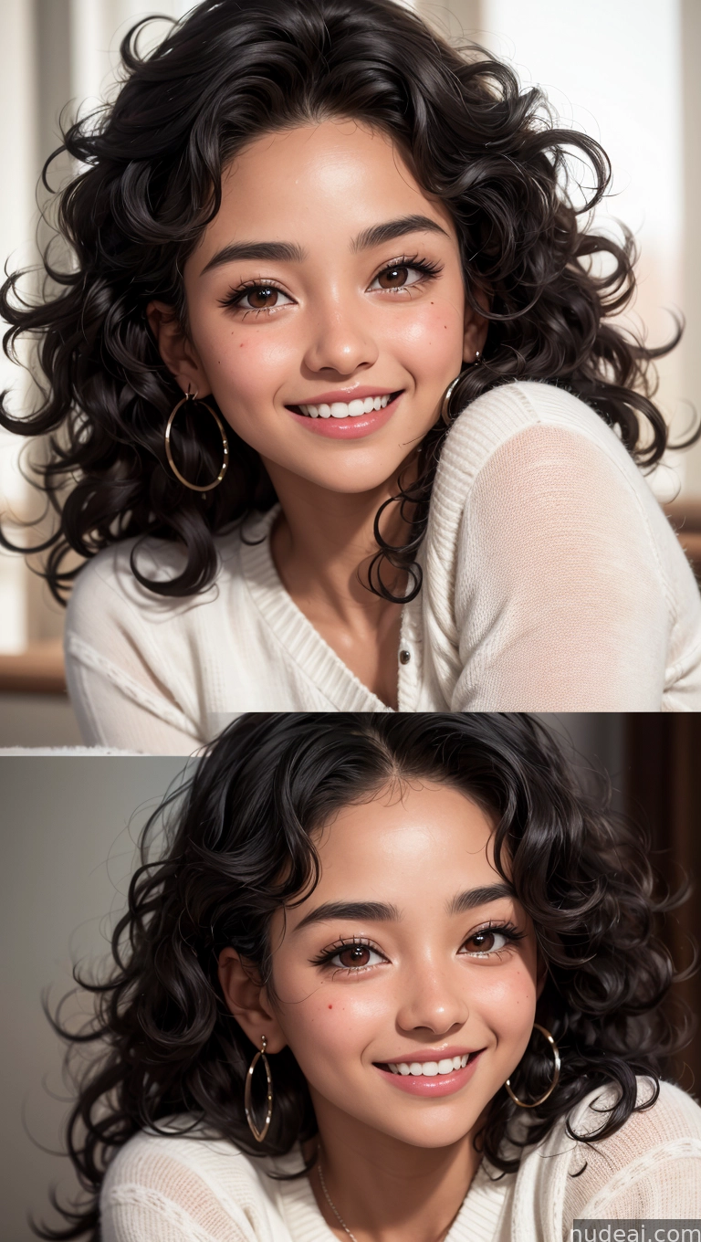 a close up of a woman with a smile on her face