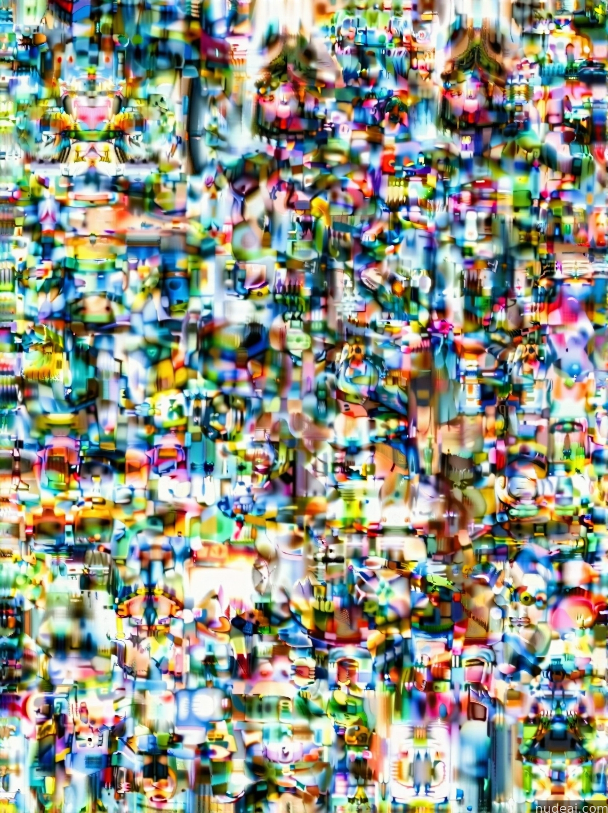 a close up of a television screen with a lot of different colors