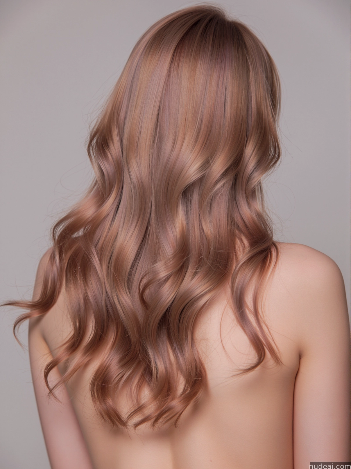 a close up of a woman with long, wavy hair