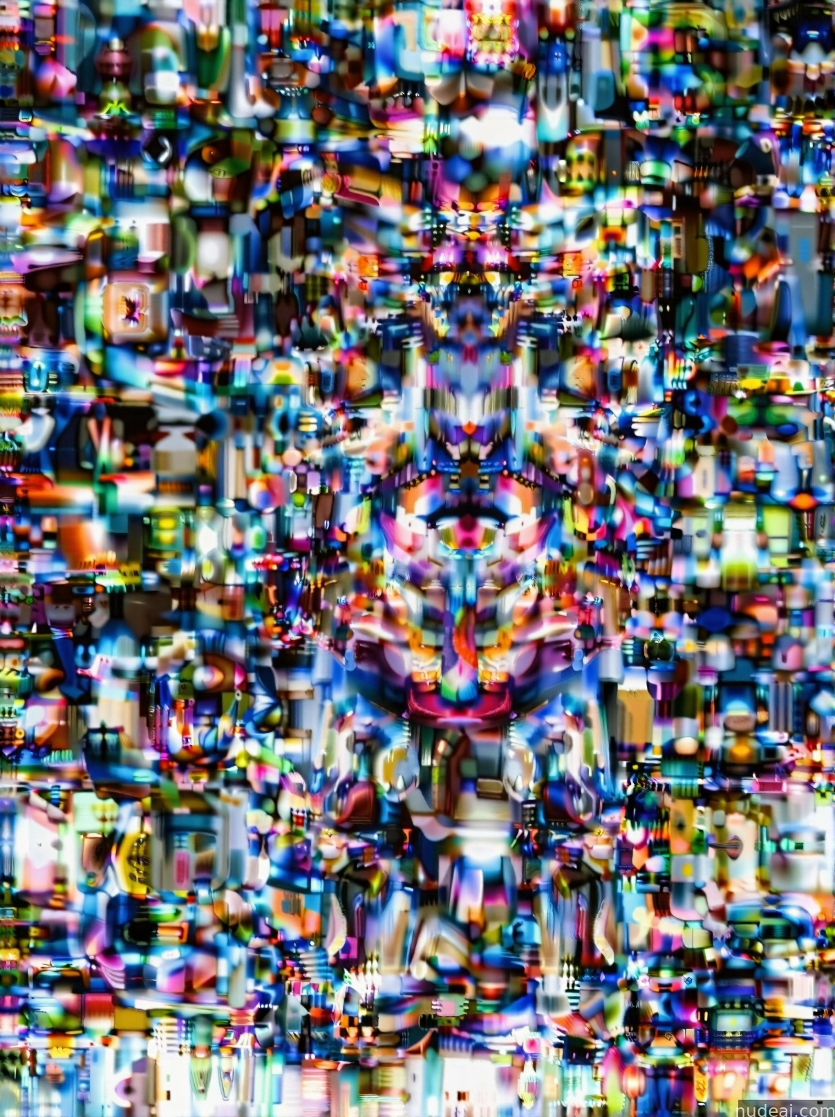 a close up of a television screen with a lot of different colors