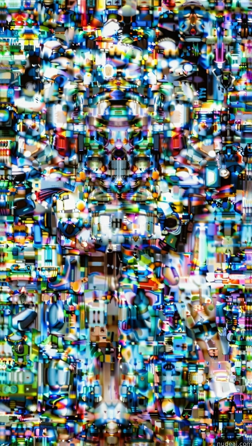 a close up of a television screen with a lot of different colors