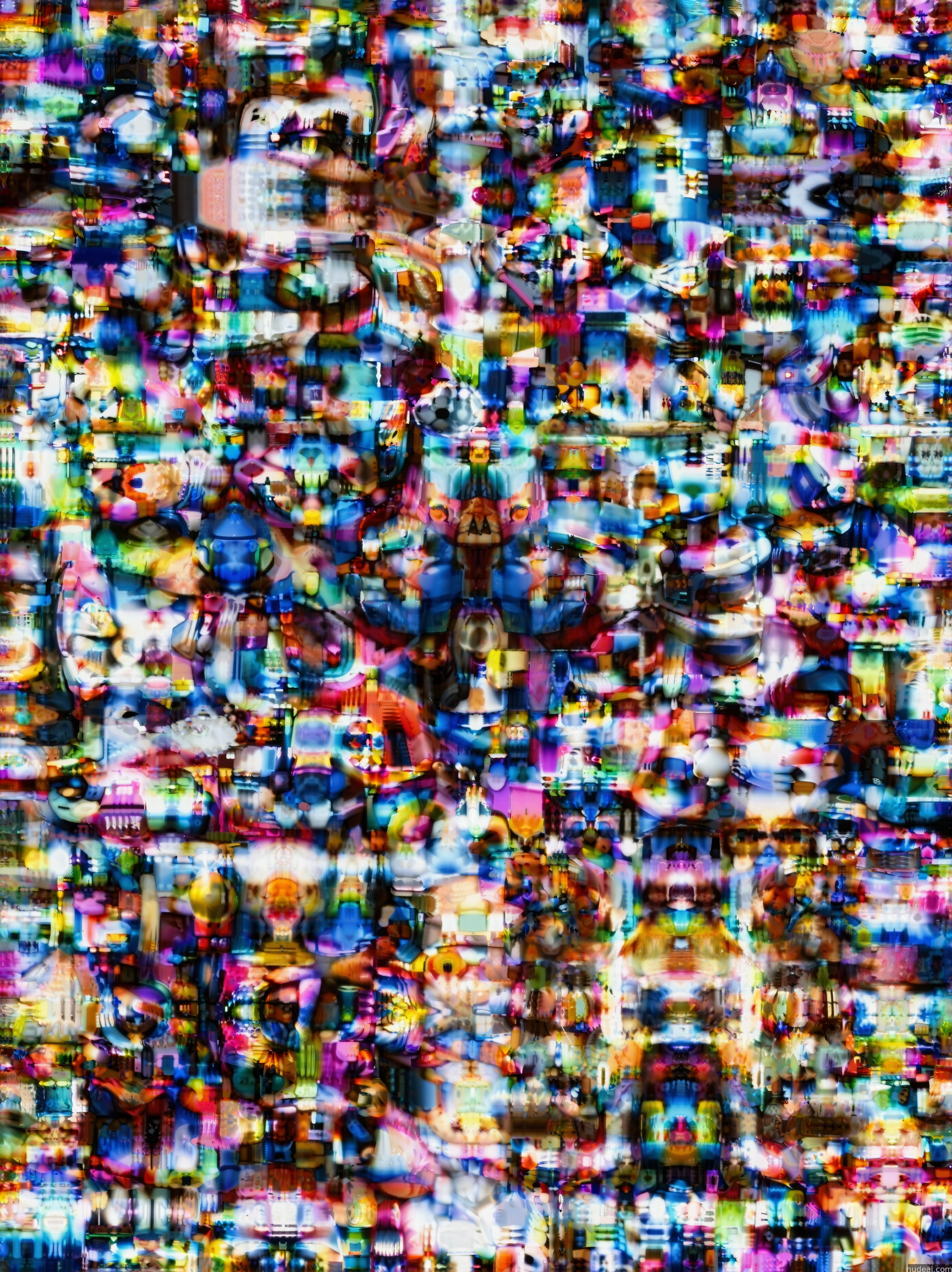 a close up of a television screen with a lot of small pixels