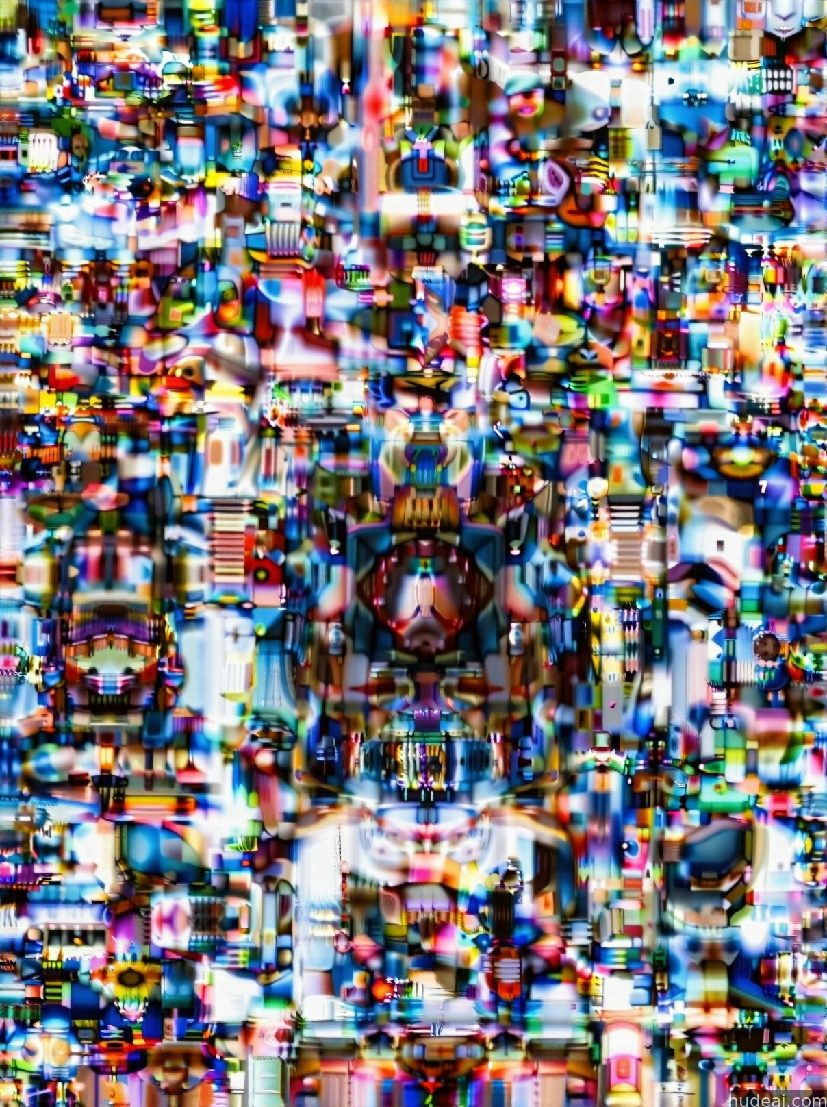 a close up of a television screen with a lot of different colors