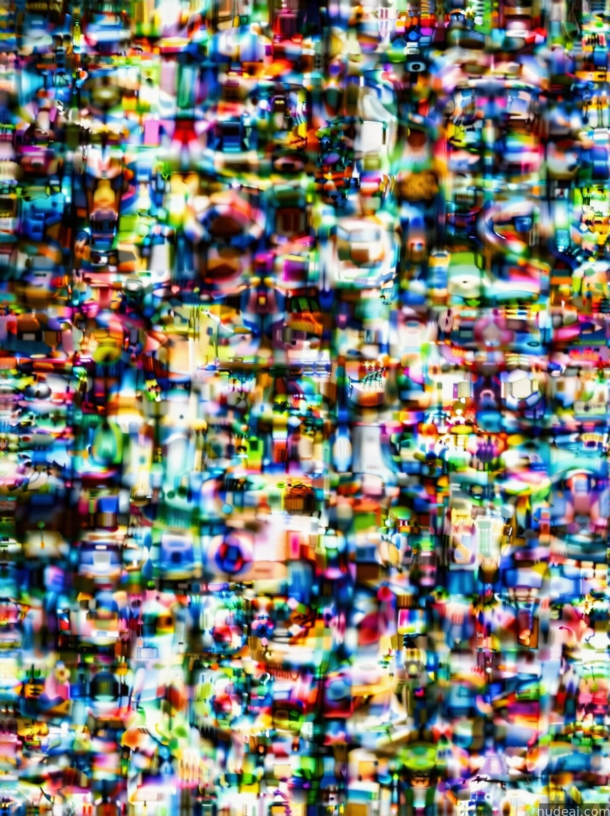 a close up of a television screen with a lot of different colors