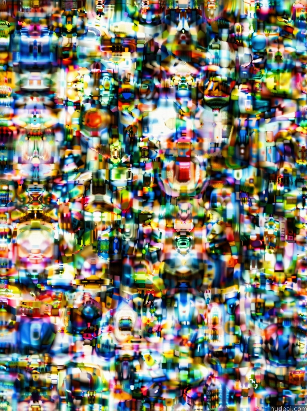 a close up of a television screen with a lot of different colors