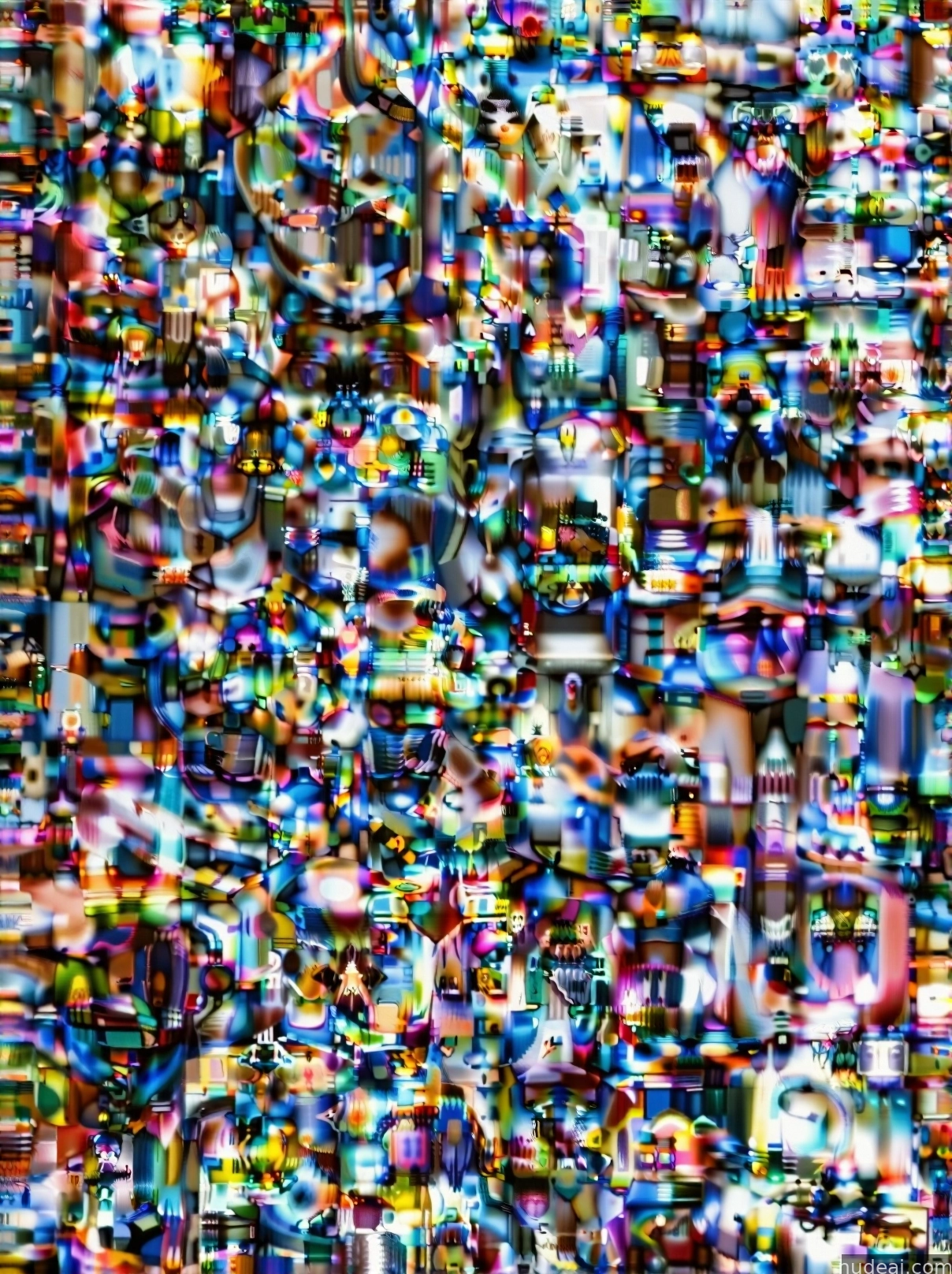 a close up of a television screen with a lot of different colors