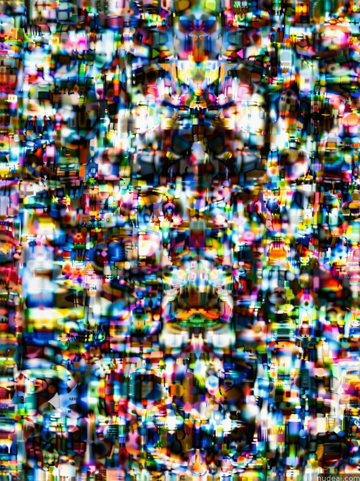 a close up of a television screen with a lot of small pixels