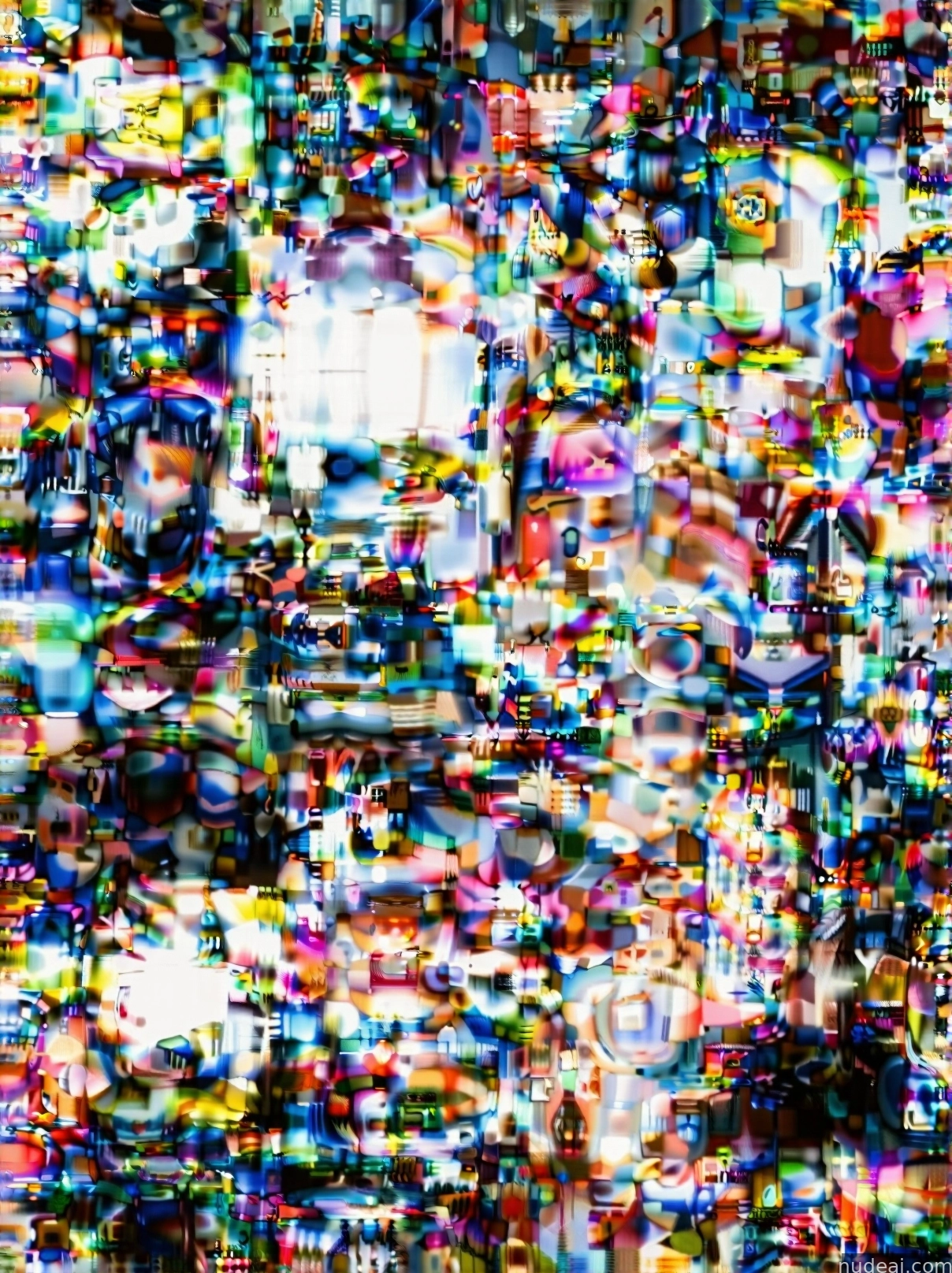 a close up of a television screen with a lot of different colors