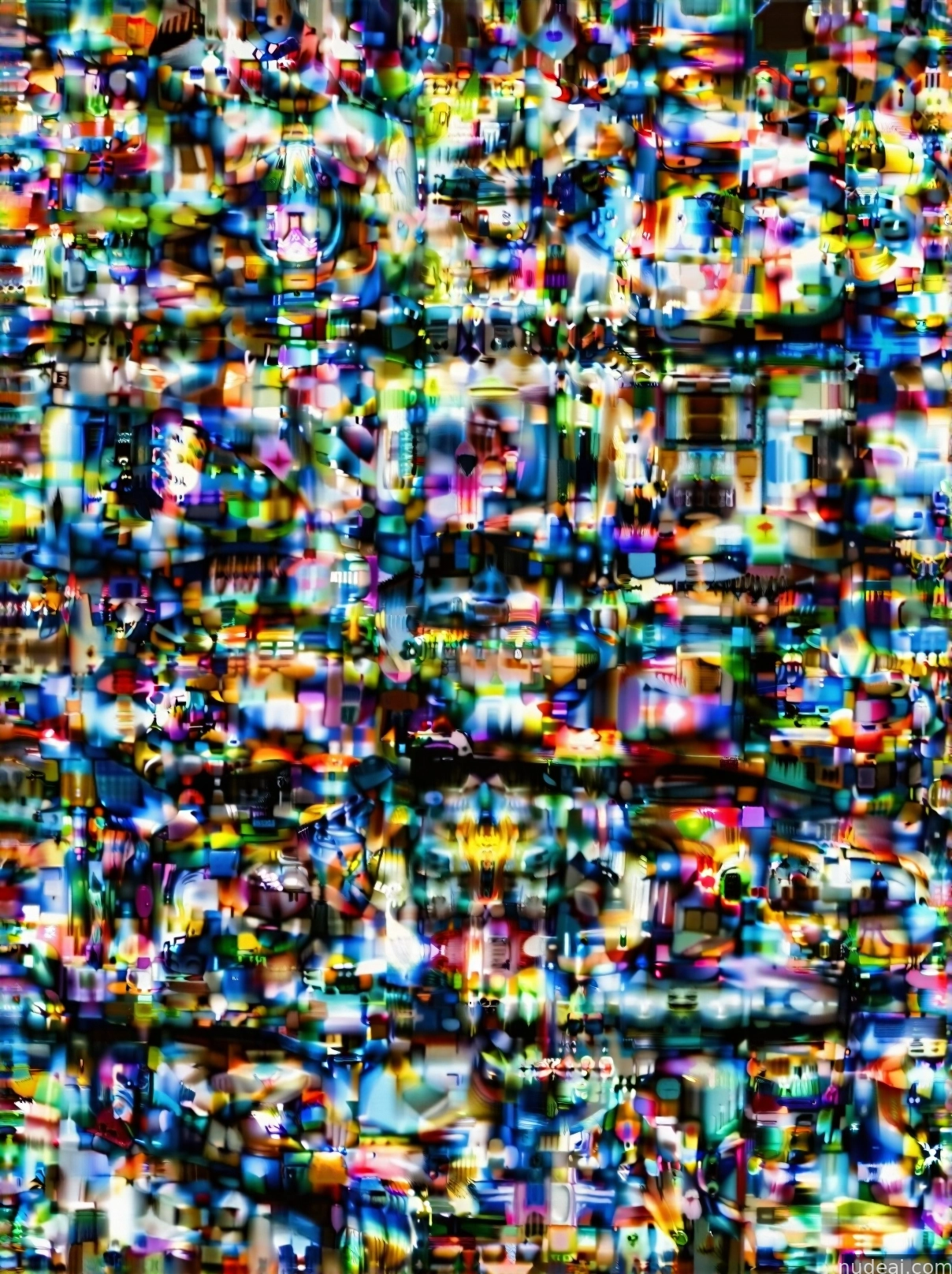 a close up of a television screen with a lot of different colors