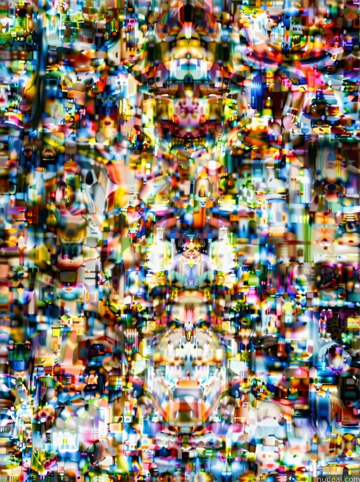 a close up of a television screen with a lot of different colors