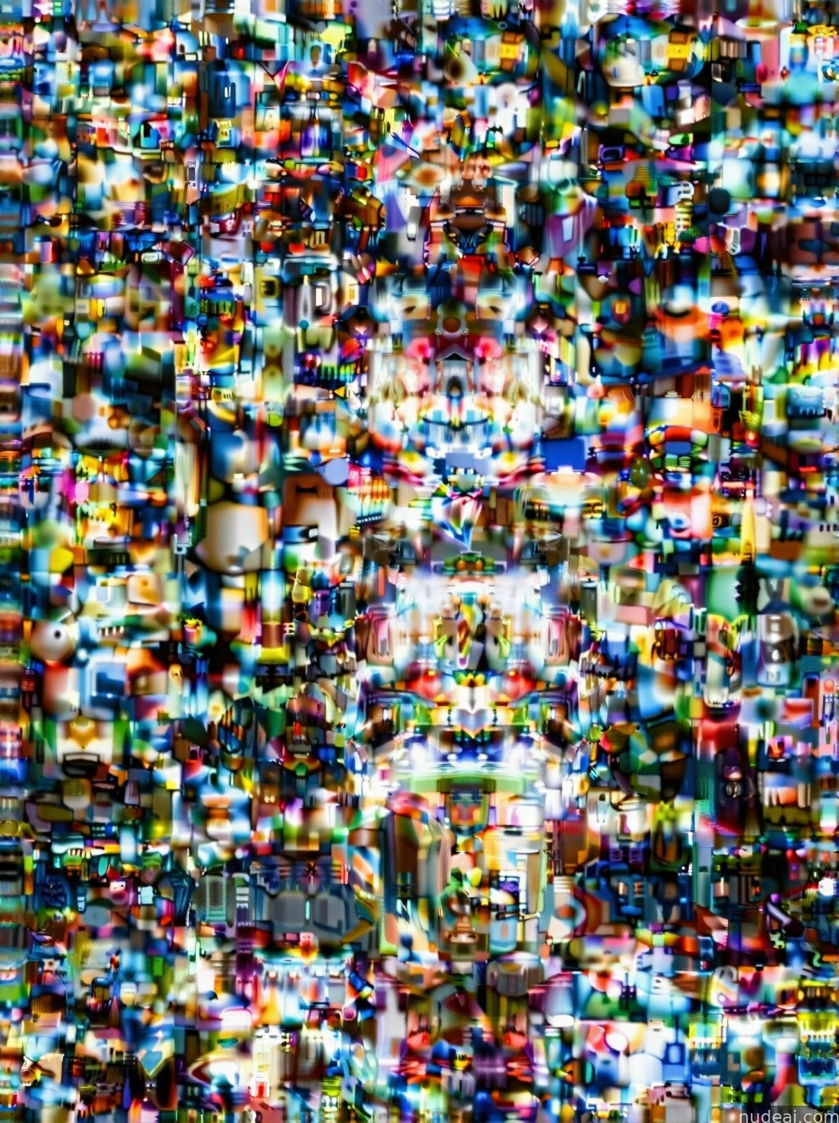 a close up of a television screen with a lot of different colors