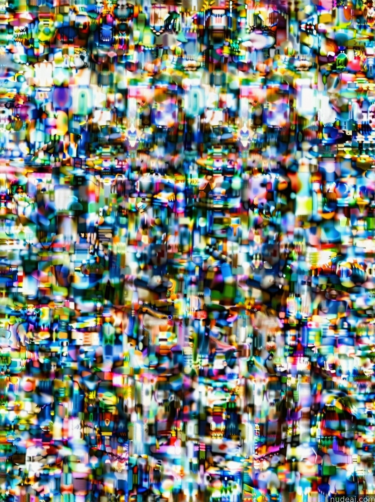 a close up of a television screen with a lot of small pixels