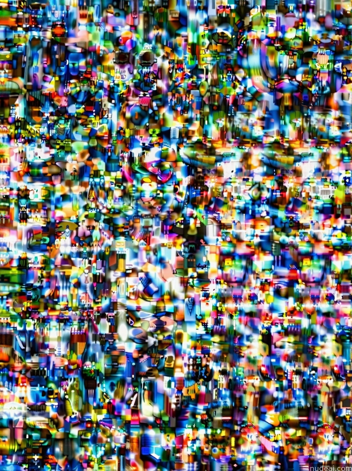 a close up of a television screen with a lot of small pixels