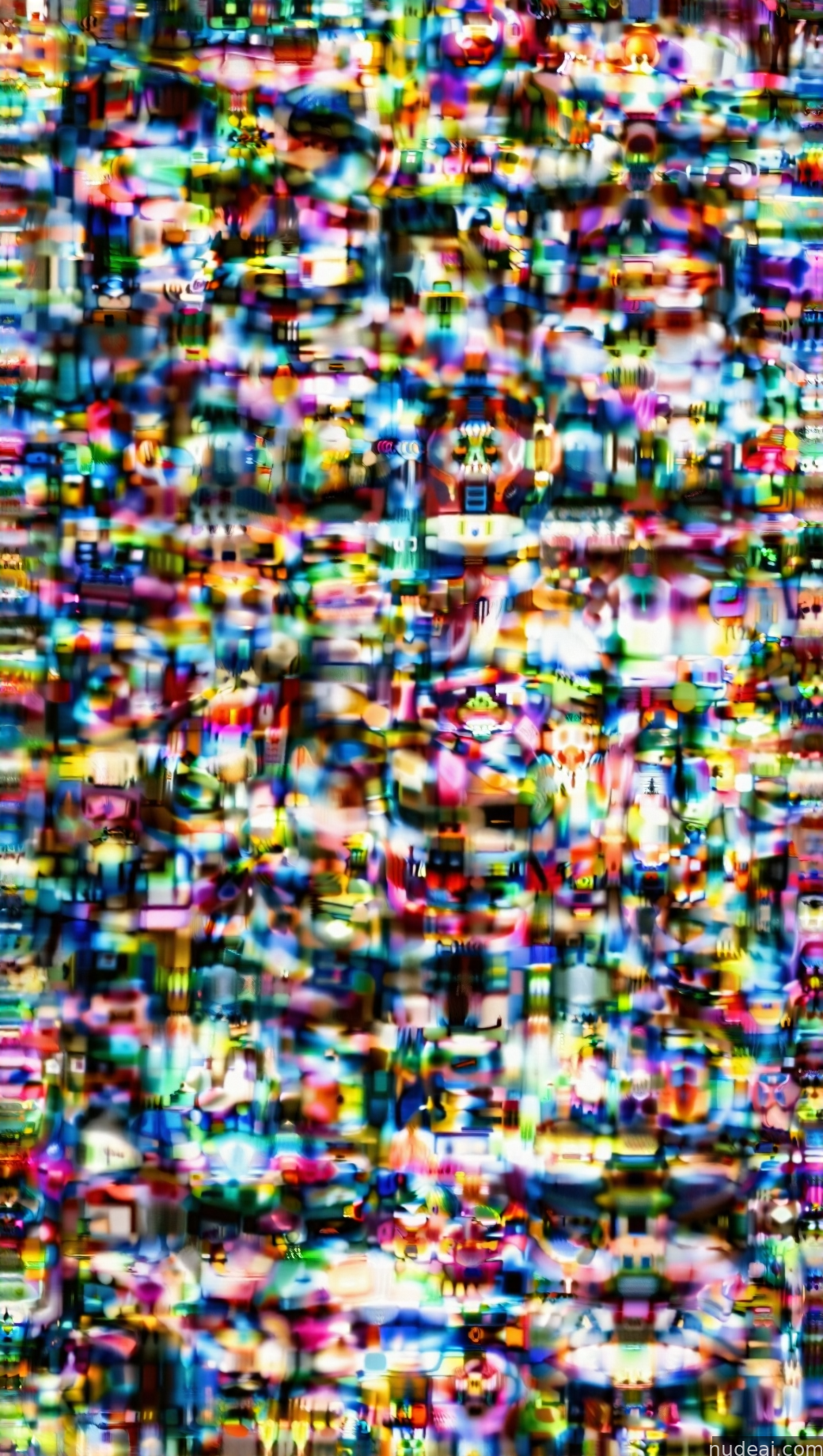 a close up of a television screen with a lot of small pixels