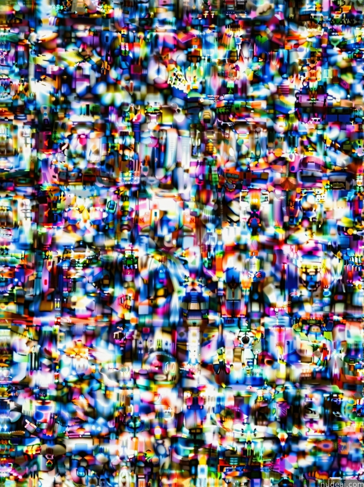 a close up of a television screen with a lot of small pixels