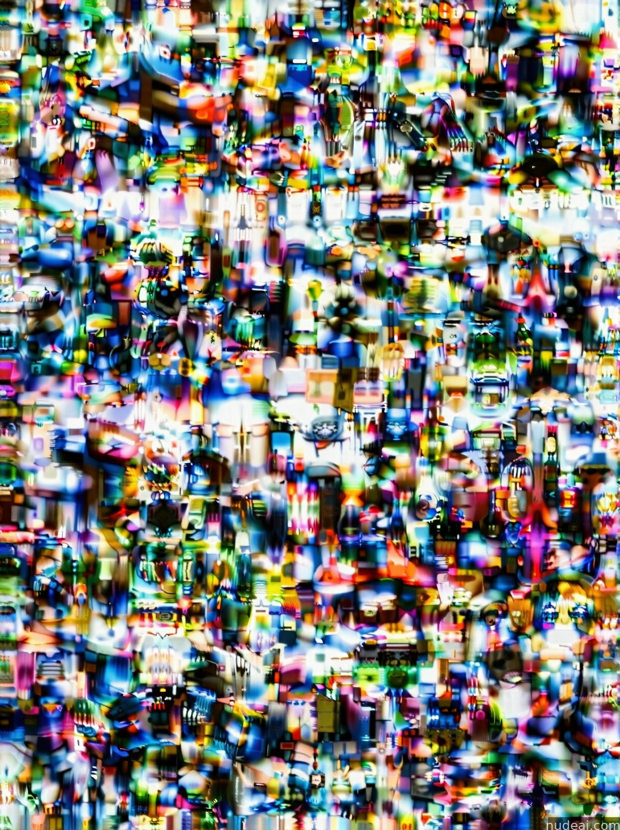a close up of a television screen with a lot of small pixels