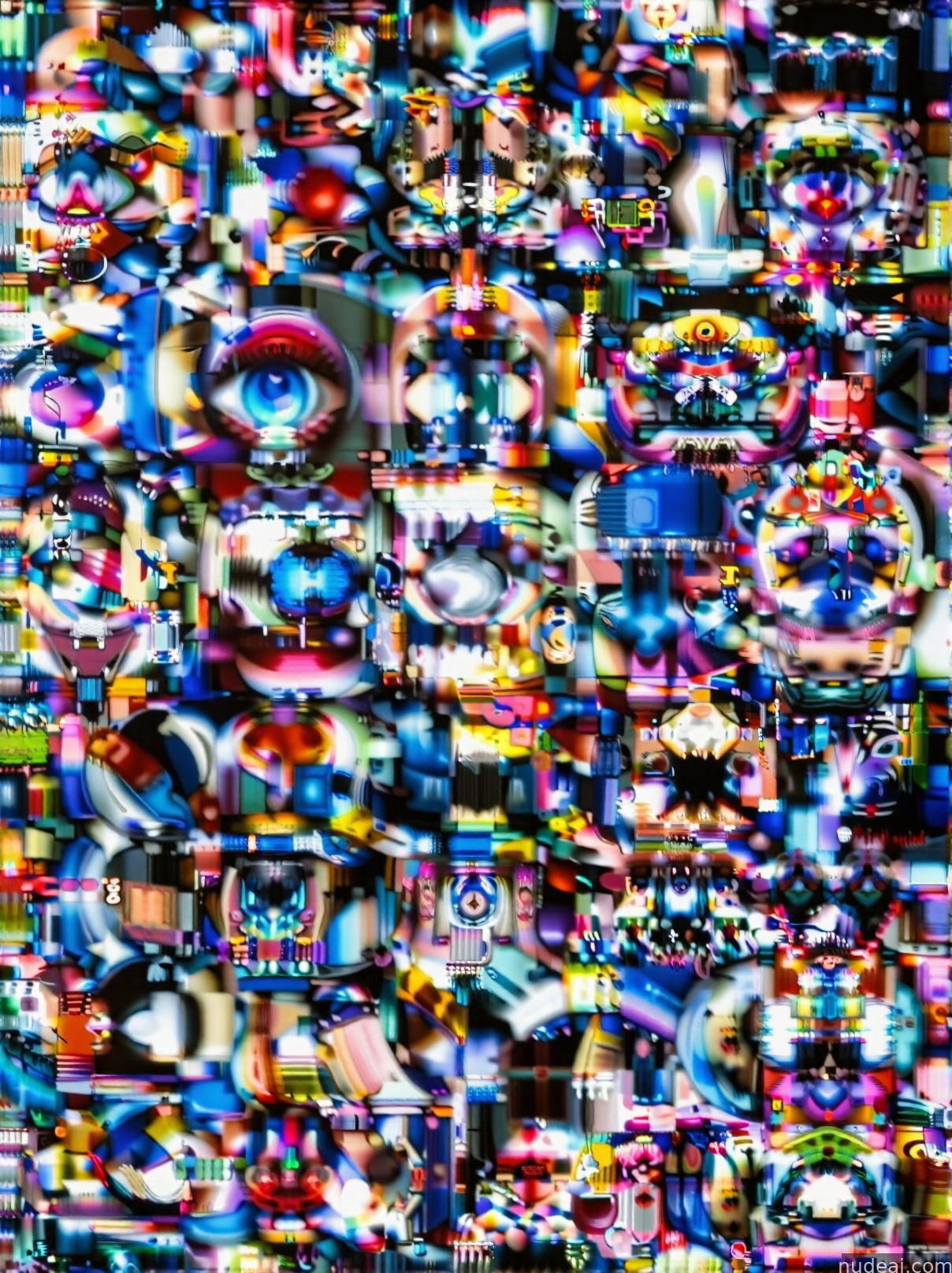 a close up of a television screen with a lot of different images