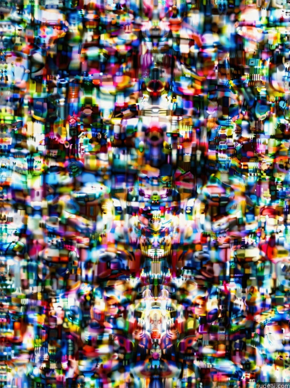 a close up of a television screen with a lot of different colors