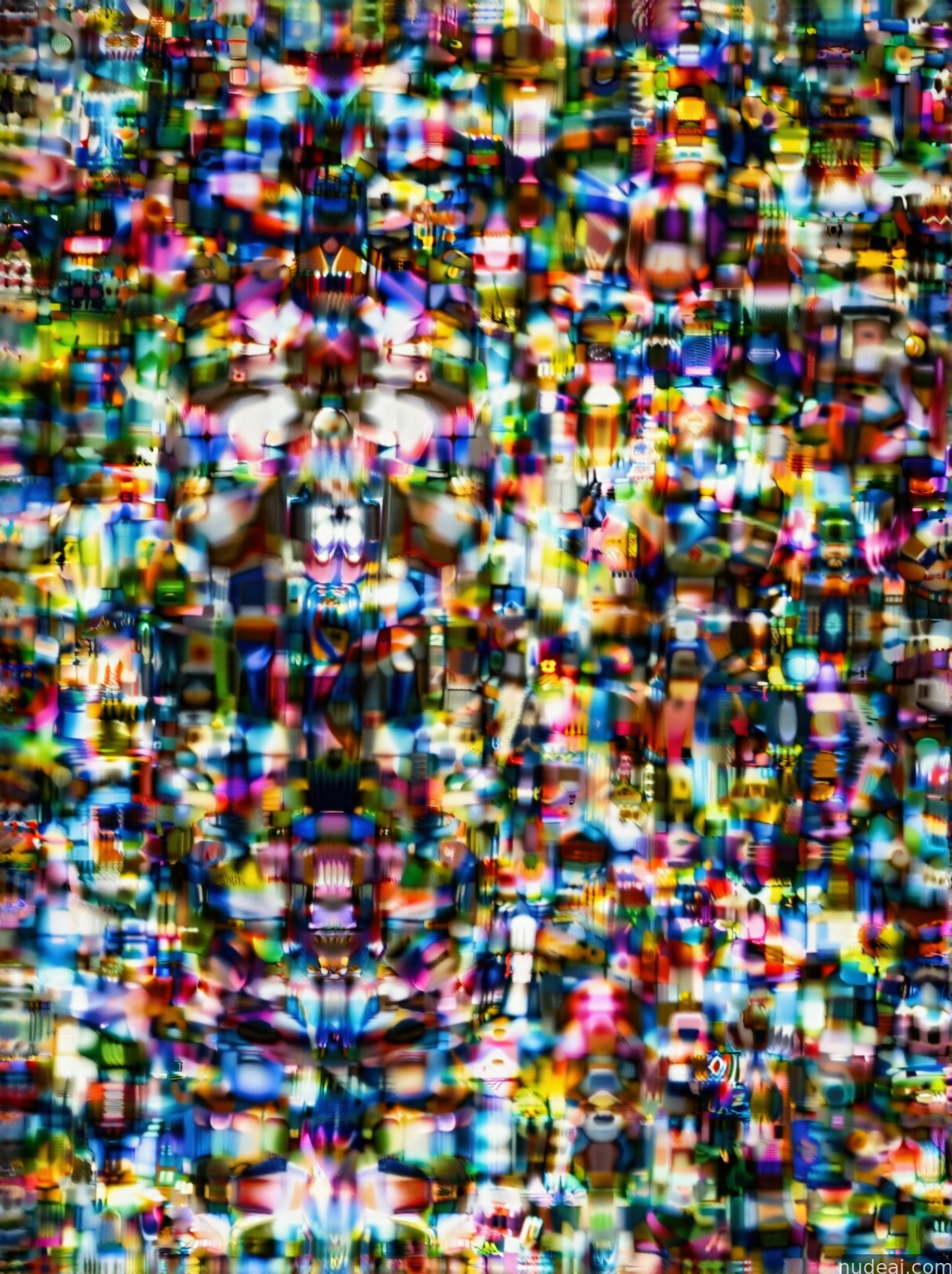 a close up of a television screen with a lot of different colors