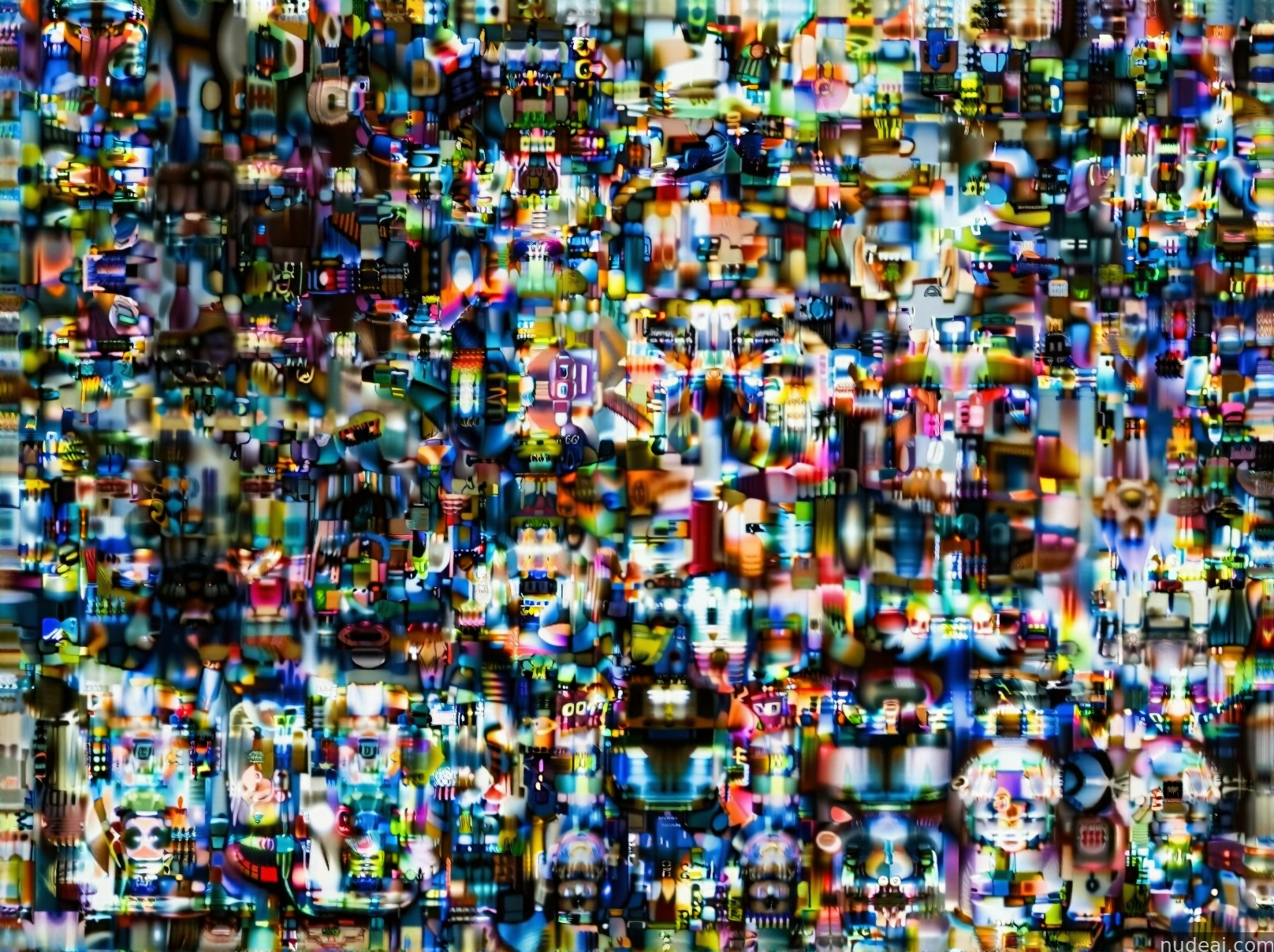 a close up of a television screen with a lot of different images