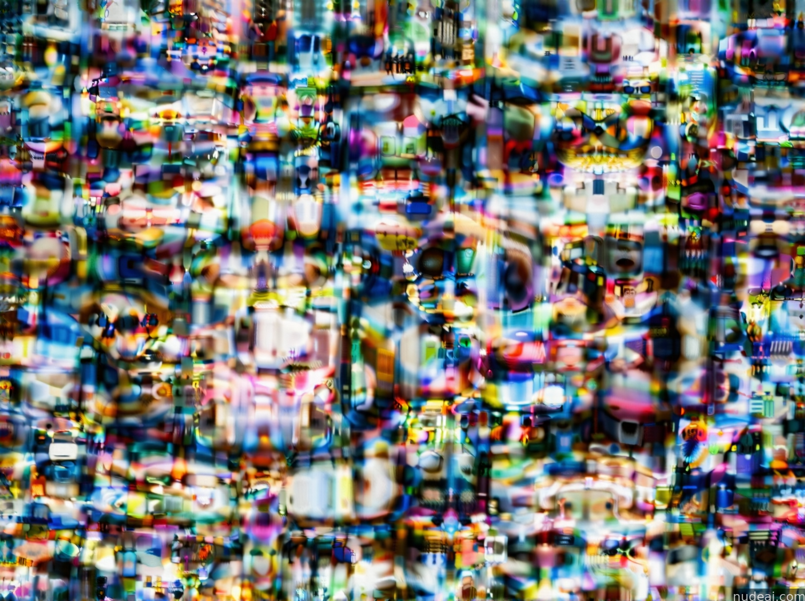 a close up of a television screen with a lot of different images