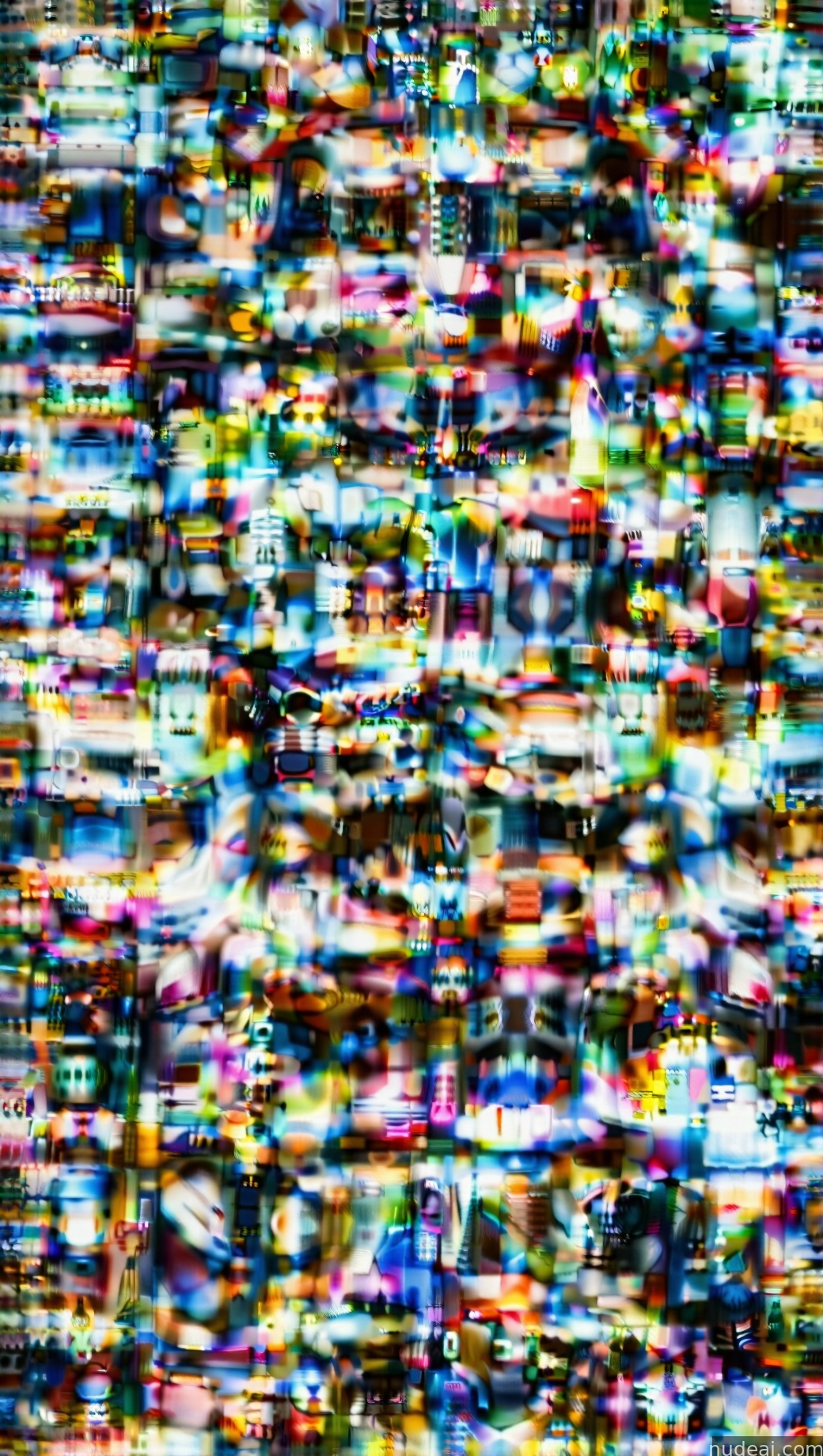 a close up of a television screen with a lot of different colors