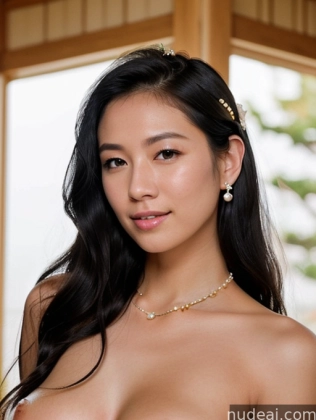 a close up of a woman with a very big breast posing for a picture