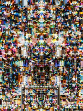 a close up of a television screen with a lot of different images