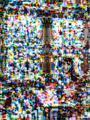 a close up of a television screen with a lot of people watching it