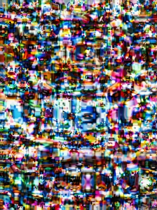 a close up of a television screen with a lot of small pixels
