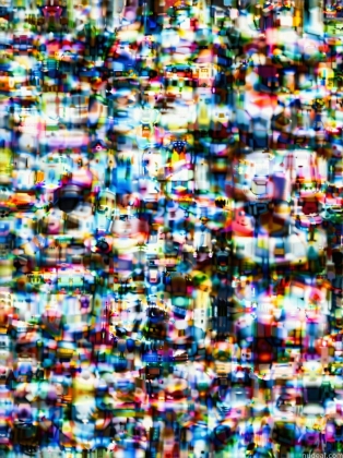 a close up of a television screen with a lot of small pixels