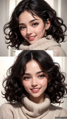 a close up of a woman with a smile on her face