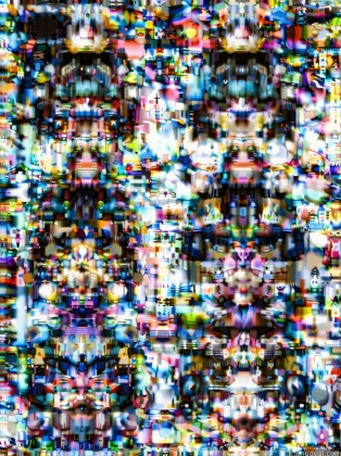 a close up of a television screen with a lot of different images