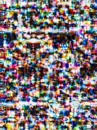 a close up of a television screen with a lot of small pixels